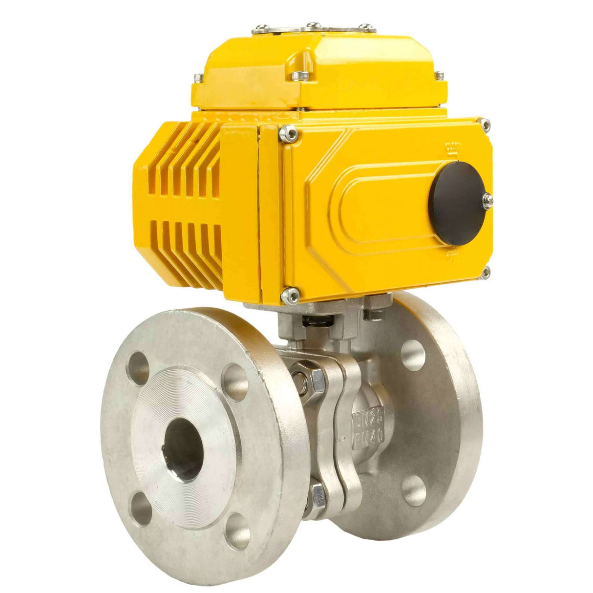 Kugelhahn aus Edelstahl Elephant kchfp-elephant-110/220v, Gehäusematerial - Edelstahl AISI 316, Kugelmaterial - Edelstahl AISI 316, Dichtung - PTFE, elektrisch betätigter Antrieb