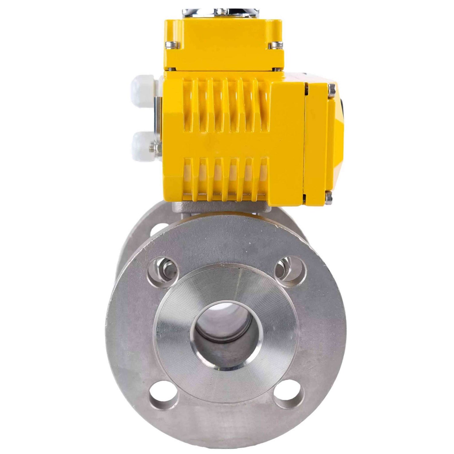 Kugelhahn aus Edelstahl Elephant kchfp-elephant-24v, Gehäusematerial - Edelstahl AISI 316, Kugelmaterial - Edelstahl AISI 316, Dichtung - PTFE, elektrisch betätigter Antrieb