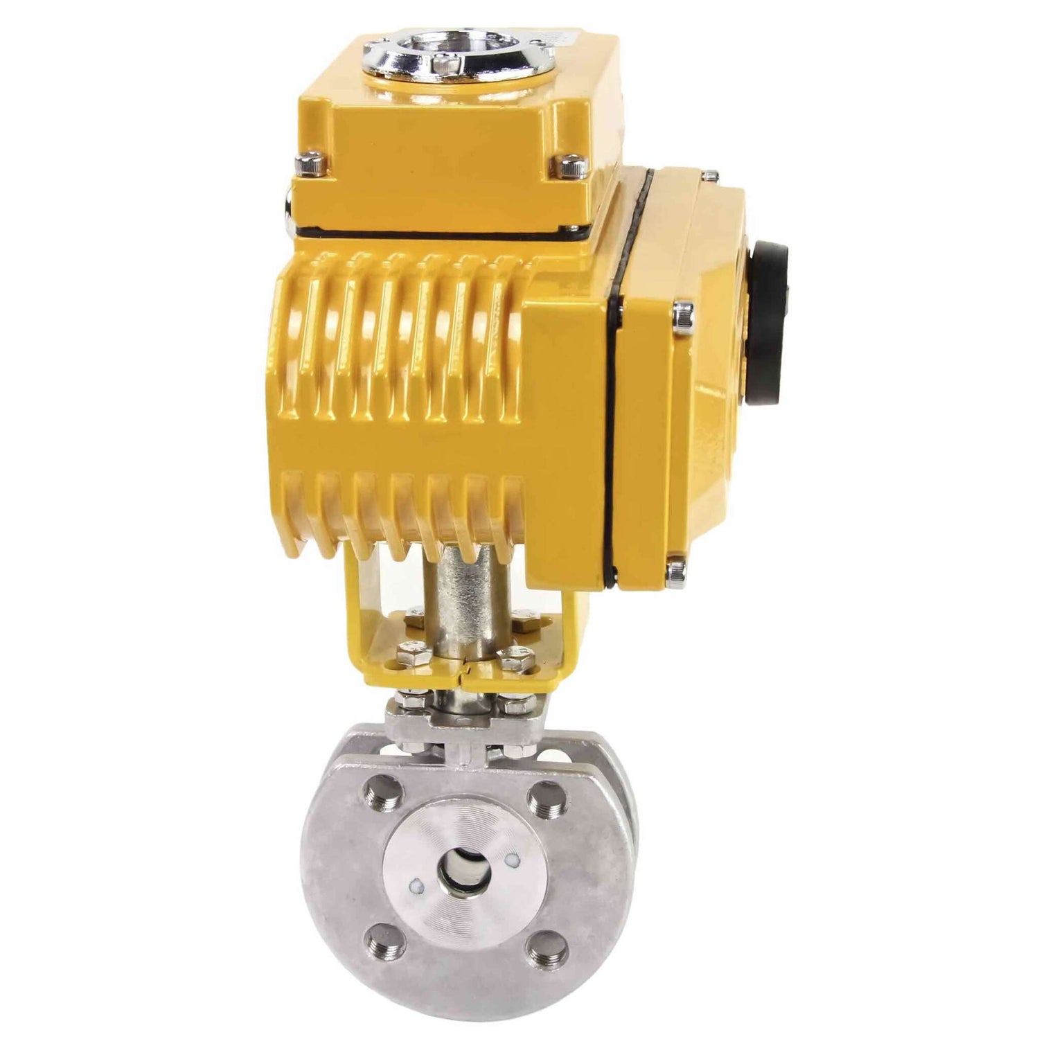 Kugelhahn aus Edelstahl Elephant kchmfp-elephant-24v, Gehäusematerial - Edelstahl AISI 316, Kugelmaterial - Edelstahl AISI 316, Dichtung - PTFE, elektrisch betätigt