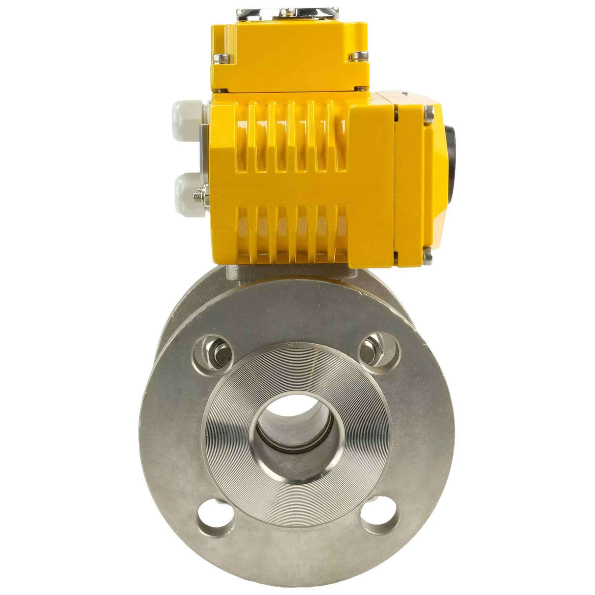 Kugelhahn aus Edelstahl Elephant kchfp-elephant-380v, Gehäusematerial - Edelstahl AISI 316, Kugelmaterial - Edelstahl AISI 316, Dichtung - PTFE, elektrisch betätigter Antrieb