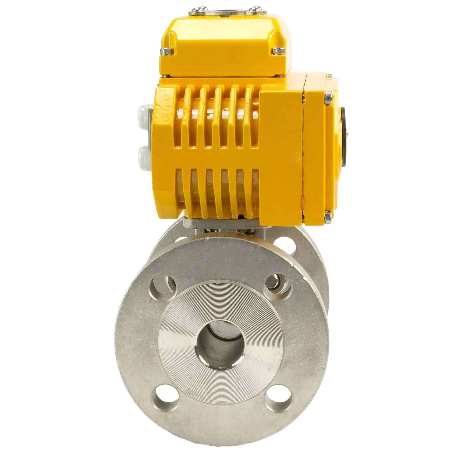 Kugelhahn aus Edelstahl Elephant kchfp-elephant-110/220v, Gehäusematerial - Edelstahl AISI 316, Kugelmaterial - Edelstahl AISI 316, Dichtung - PTFE, elektrisch betätigter Antrieb