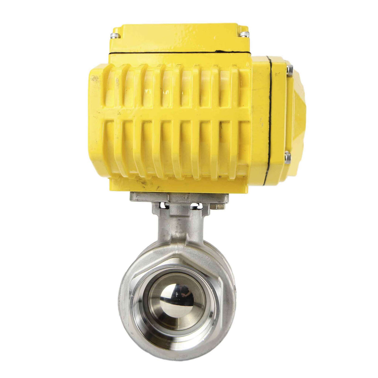 Kugelhahn aus Edelstahl Elephant kshmp316-elephant-24, Gehäusematerial - Edelstahl AISI 316, Kugelmaterial - Edelstahl AISI 316, Dichtung - PTFE, elektrisch betätigter Antrieb