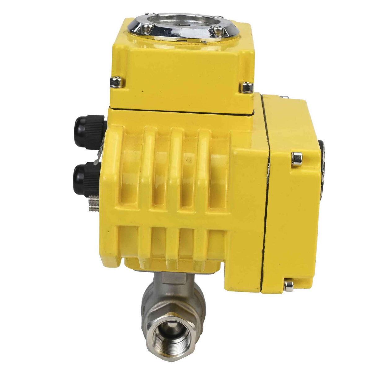 Edelstahl-Kugelhahn Elephant BVMP.316.230-ISO PSI914 SS316 mit Gewinde, Vierteldrehung elektrischer Antrieb Elephant-003 24 V