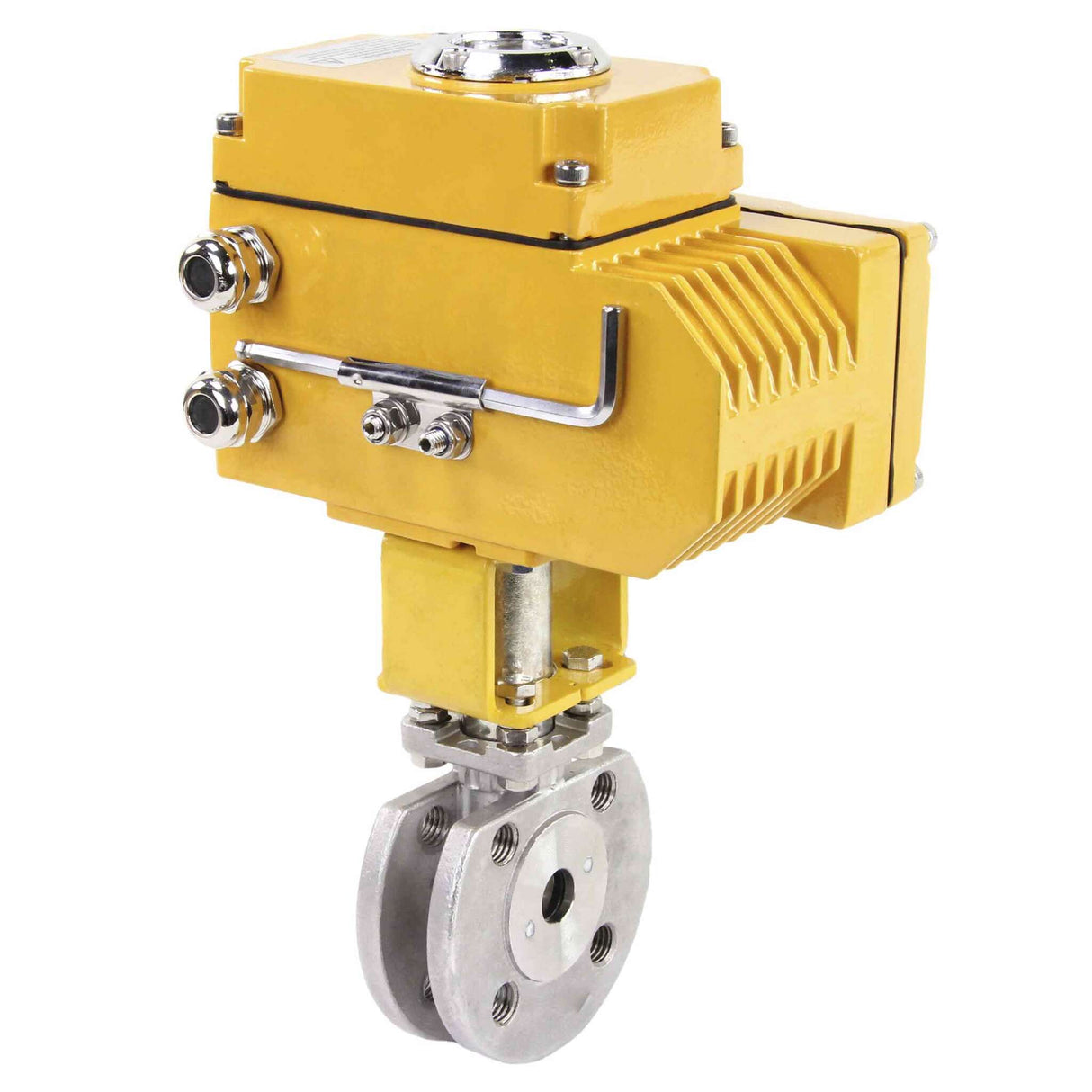 Kugelhahn aus Edelstahl Elephant kchmfp-elephant-24v, Gehäusematerial - Edelstahl AISI 316, Kugelmaterial - Edelstahl AISI 316, Dichtung - PTFE, elektrisch betätigt