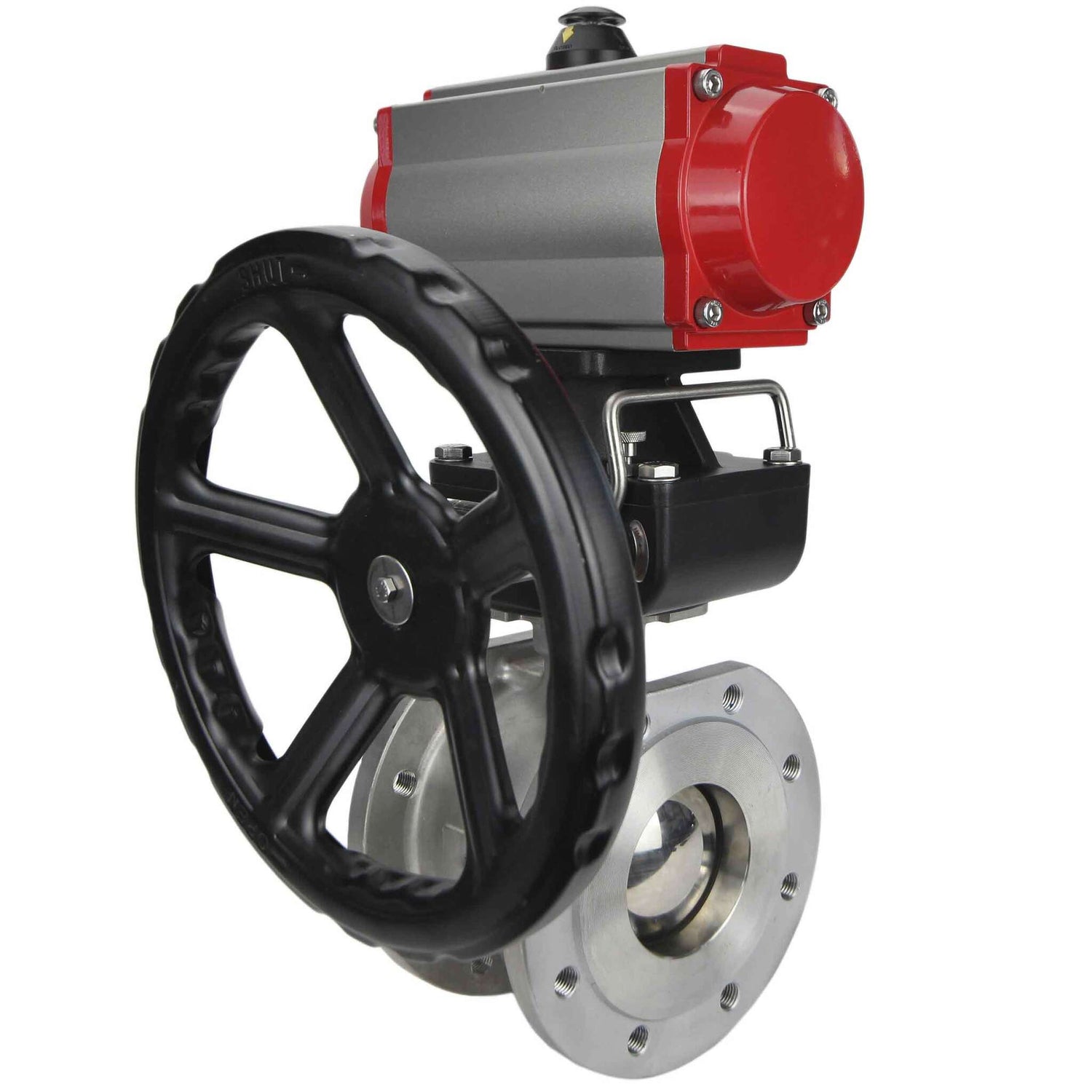 Kugelhahn aus Edelstahl Elephant kchfp-elephant-da-hdm-4m310-110/220v, Gehäusematerial - Edelstahl AISI 316, Kugelmaterial - Edelstahl AISI 316, Dichtung - PTFE, pneumatisch betätigter Antrieb