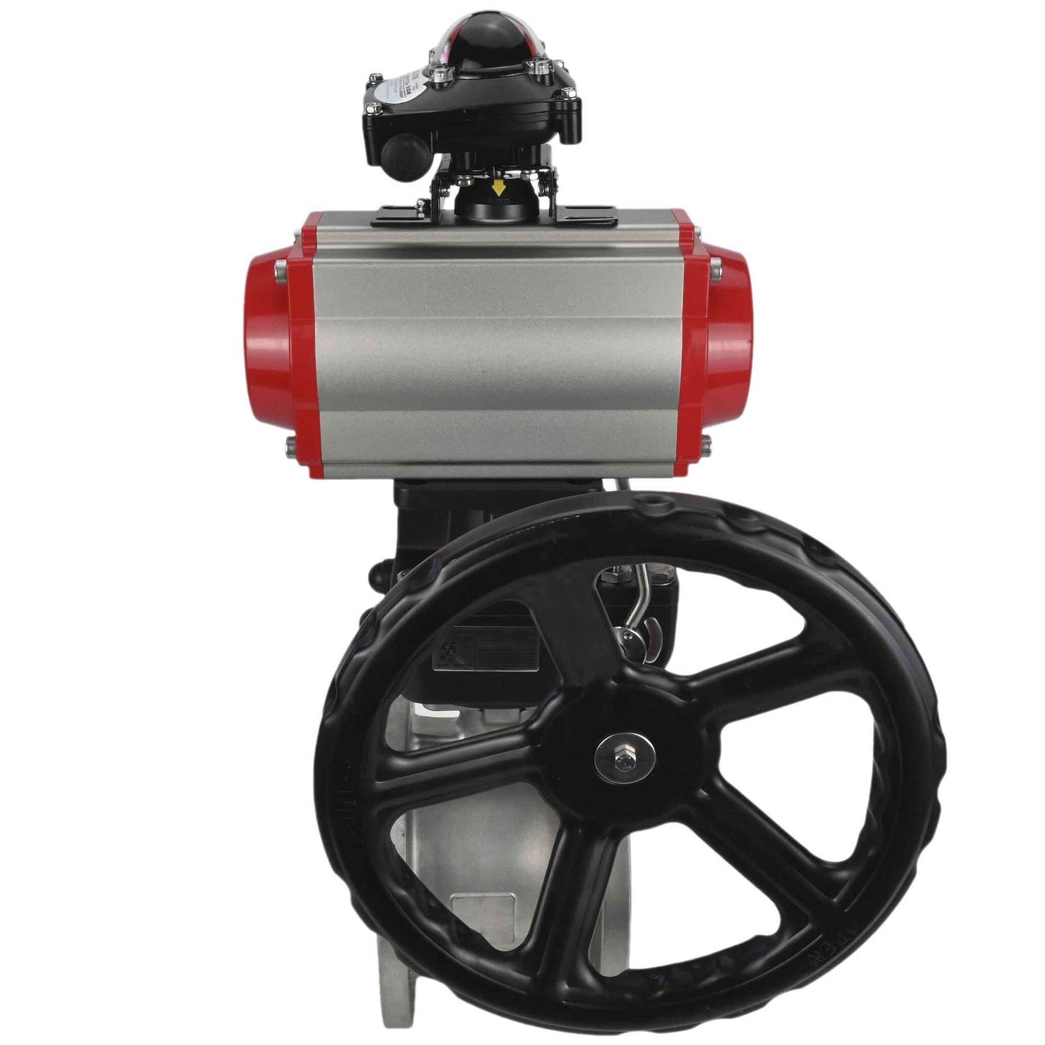 Kugelhahn aus Edelstahl Elephant kchfp-elephant-da-hdm-4m310-24v-apl-210n, Gehäusematerial - Edelstahl AISI 316, Kugelmaterial - Edelstahl AISI 316, Dichtung - PTFE, pneumatisch betätigt