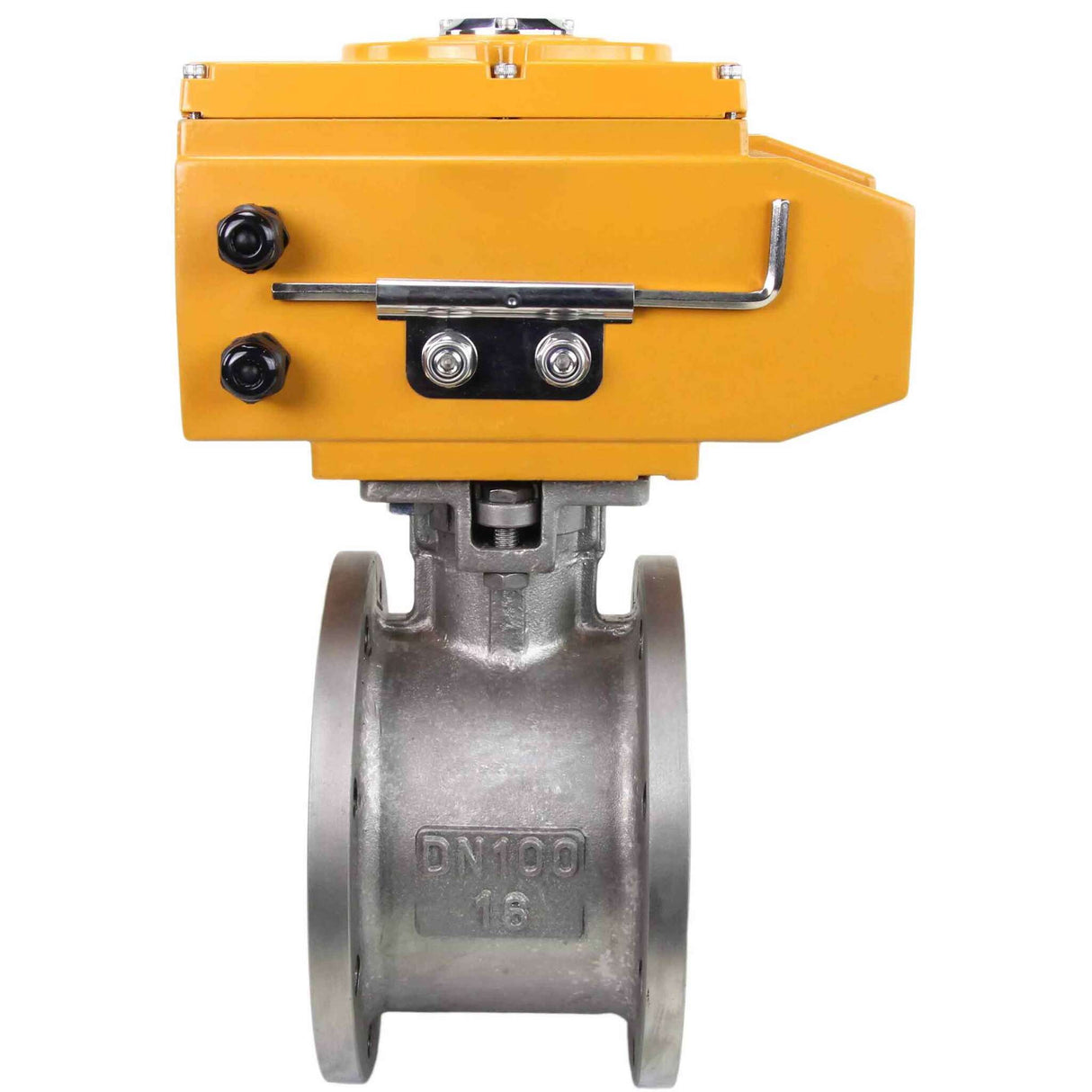 Kugelhahn aus Edelstahl Elephant kchmfp-elephant-110/220v-4-20ma, Gehäusematerial - Edelstahl AISI 316, Kugelmaterial - Edelstahl AISI 316, Dichtung - PTFE, elektrisch betätigter Antrieb