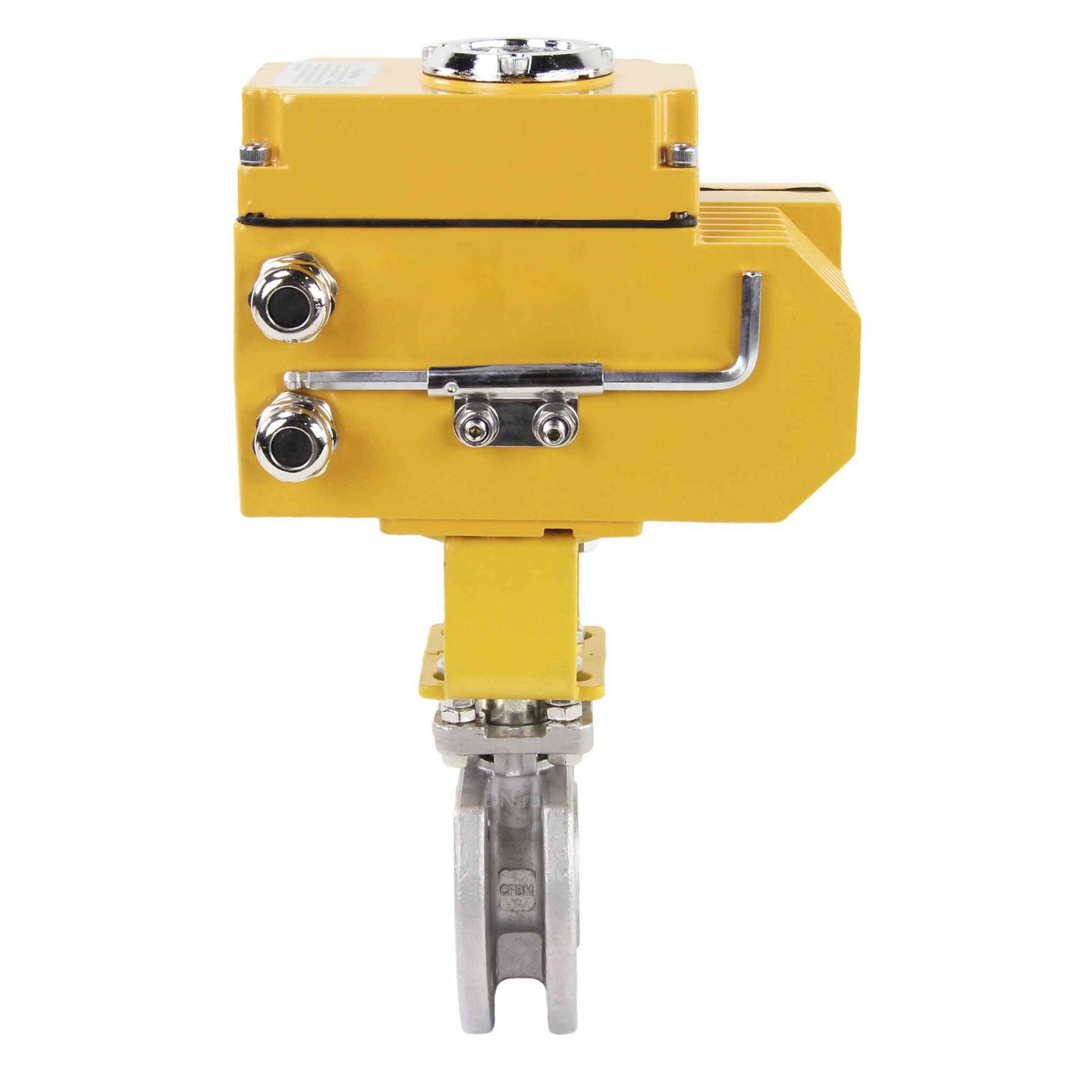 Kugelhahn aus Edelstahl Elephant kchmfp-elephant-24v, Gehäusematerial - Edelstahl AISI 316, Kugelmaterial - Edelstahl AISI 316, Dichtung - PTFE, elektrisch betätigt