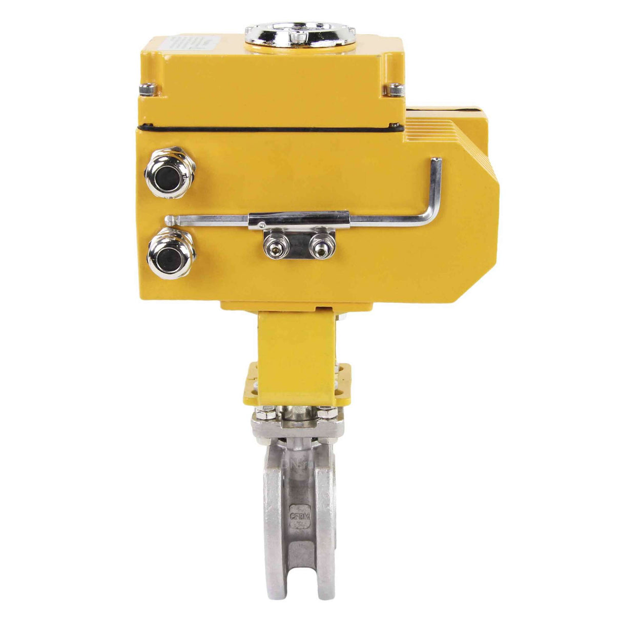 Kugelhahn aus Edelstahl Elephant kchmfp-elephant-380v, Gehäusematerial - Edelstahl AISI 316, Kugelmaterial - Edelstahl AISI 316, Dichtung - PTFE, elektrisch betätigter Antrieb