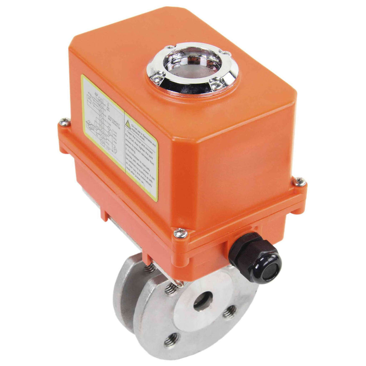 Kugelhahn aus Edelstahl Elephant kchmfp-elephant-110/220v, Gehäusematerial - Edelstahl AISI 316, Kugelmaterial - Edelstahl AISI 316, Dichtung - PTFE, elektrisch betätigter Antrieb