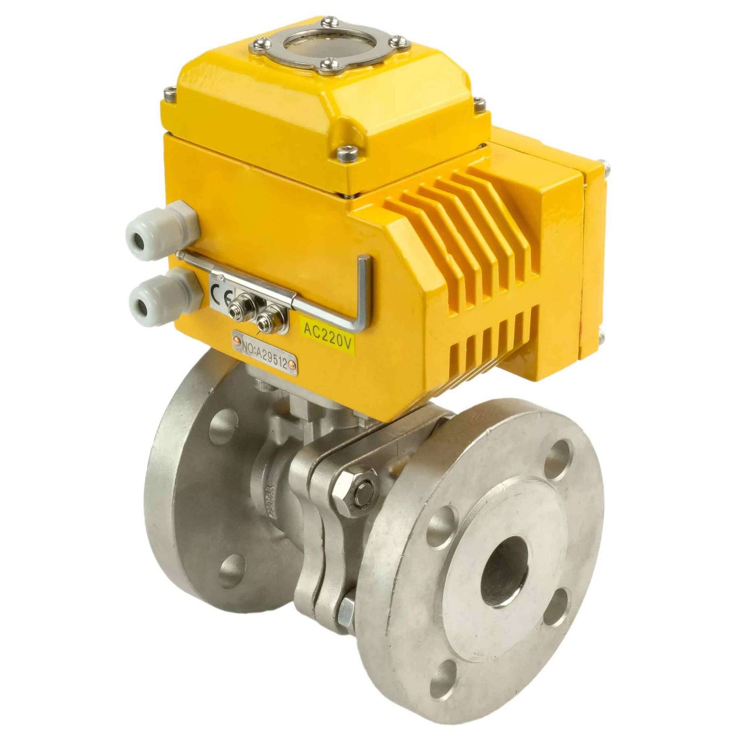 Kugelhahn aus Edelstahl Elephant kchfp-elephant-110/220v, Gehäusematerial - Edelstahl AISI 316, Kugelmaterial - Edelstahl AISI 316, Dichtung - PTFE, elektrisch betätigter Antrieb