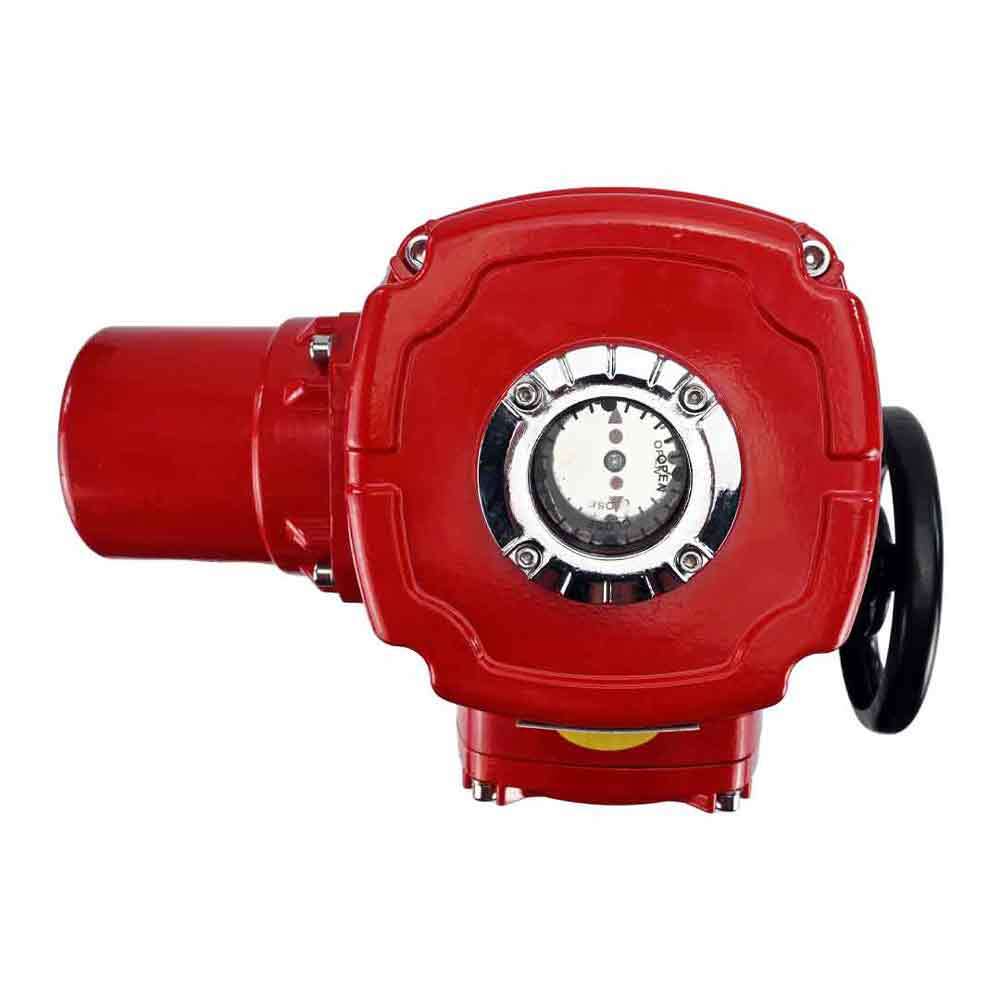 Edelstahl-Kugelhahn Elephant RP.SS316.200.MM.ISO 914 PSI mit Gewinde, Standardanschluss, Dreiweg, L-Typ, Gehäusematerial - Edelstahl AISI 316, mit elektrischem Schwenkantrieb Elephant QT-W (M) EX 380V