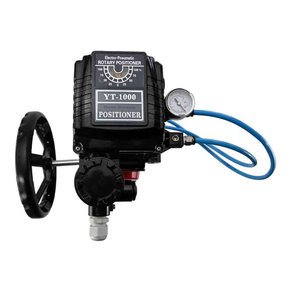 Kugelhahn aus Edelstahl Elephant 3h-l-rpss316200mm-iso-pnevpr-da-hdm-epp-boz, Gehäusematerial - Edelstahl AISI 316, Kugelmaterial - Edelstahl AISI 316, Dichtung - PTFE, pneumatisch betätigter Antrieb