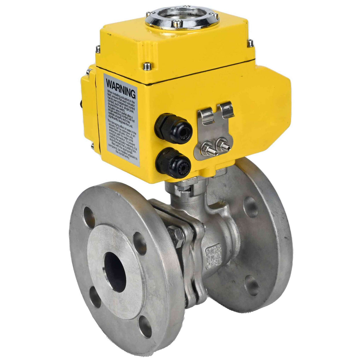 Kugelhahn aus Edelstahl Elephant kchfp-elephant-110/220v-4-20ma, Gehäusematerial - Edelstahl AISI 316, Kugelmaterial - Edelstahl AISI 316, Dichtung - PTFE, elektrisch betätigter Antrieb