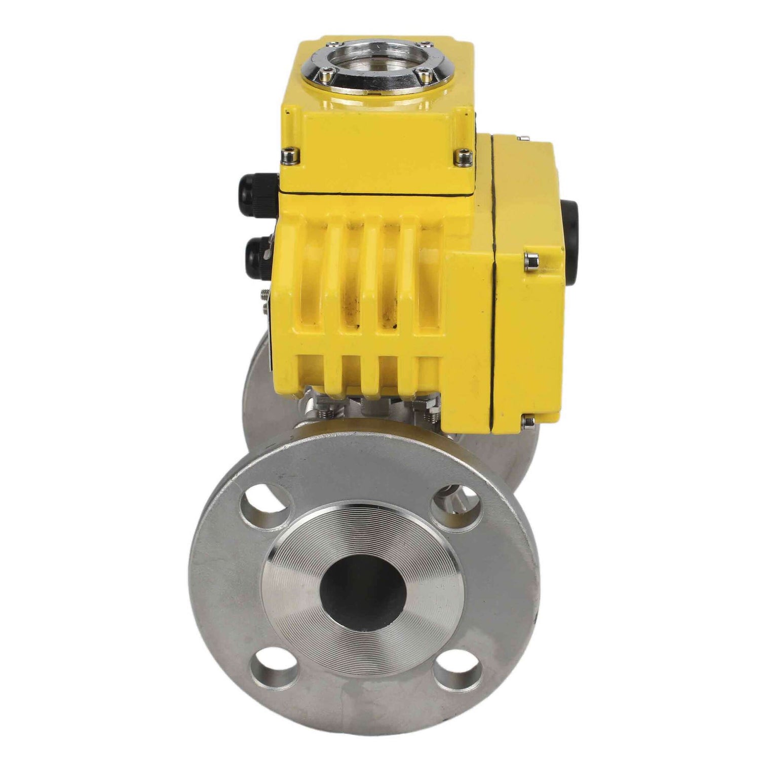 Kugelhahn aus Edelstahl Elephant ksfpt-304-180-110/220v, Gehäusematerial - Edelstahl AISI 304, Kugelmaterial - Edelstahl AISI 304, Dichtung - PTFE, elektrisch betätigter Antrieb