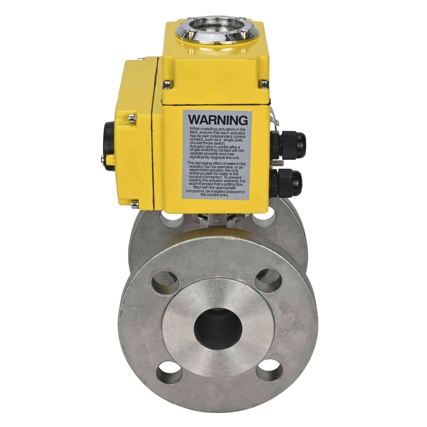 Kugelhahn aus Edelstahl Elephant kchfp-elephant-110/220v-4-20ma, Gehäusematerial - Edelstahl AISI 316, Kugelmaterial - Edelstahl AISI 316, Dichtung - PTFE, elektrisch betätigter Antrieb