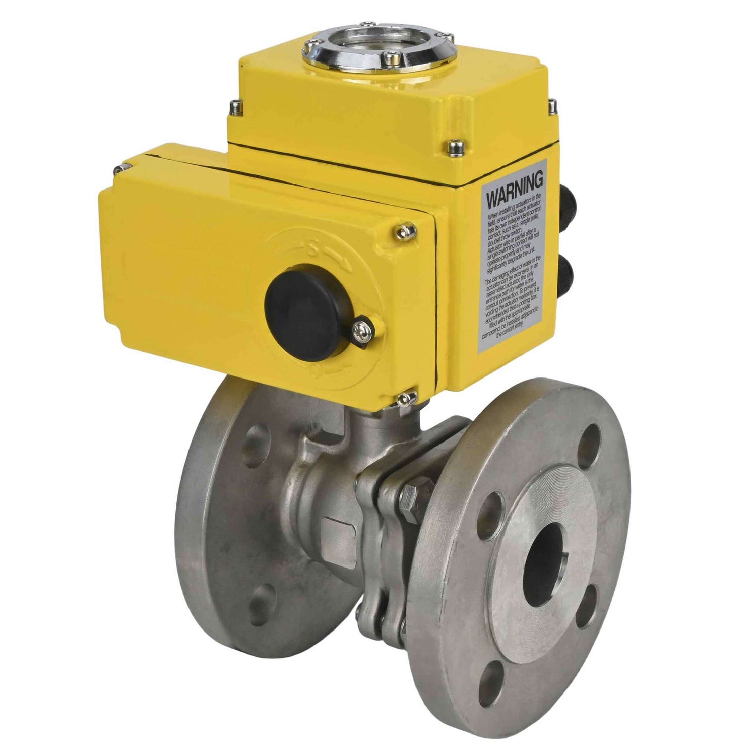 Kugelhahn aus Edelstahl Elephant kchfp-elephant-110/220v-4-20ma, Gehäusematerial - Edelstahl AISI 316, Kugelmaterial - Edelstahl AISI 316, Dichtung - PTFE, elektrisch betätigter Antrieb