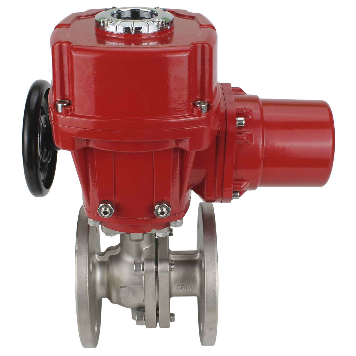 Edelstahl-Kugelhahn Elephant BVFP.316.200 232 PSI Gehäuse aus Edelstahl AISI 316, mit Flansch, voller Durchgang, mit elektrischem Schwenkantrieb Elephant QT-W (M) EX 220V