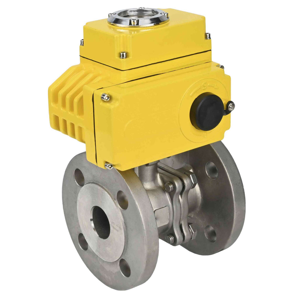 Kugelhahn aus Edelstahl Elephant kchfp-elephant-110/220v-4-20ma, Gehäusematerial - Edelstahl AISI 316, Kugelmaterial - Edelstahl AISI 316, Dichtung - PTFE, elektrisch betätigter Antrieb