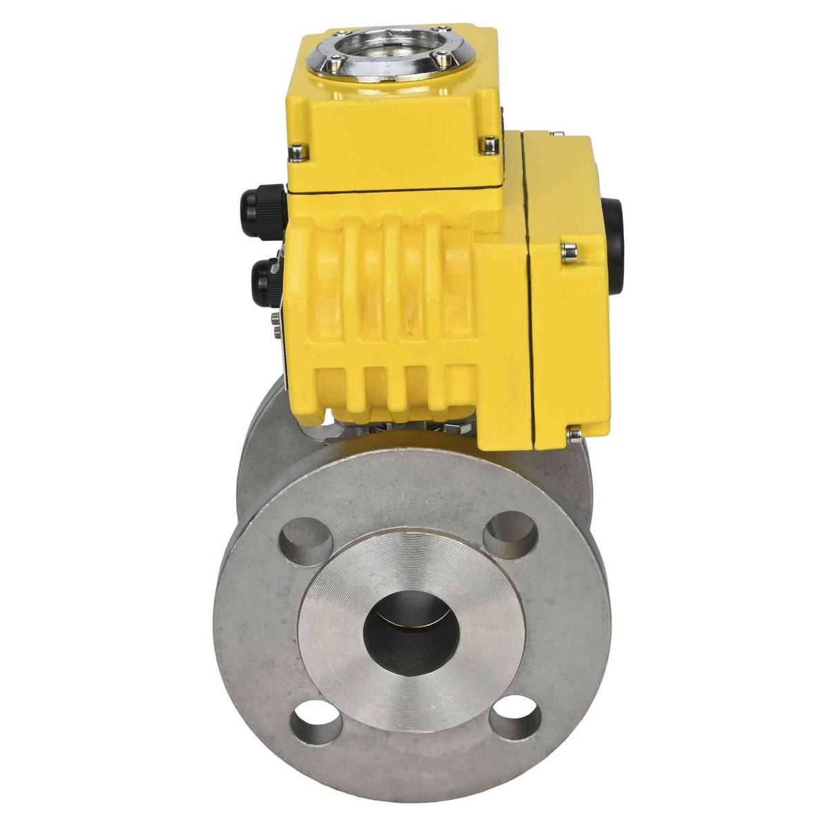 Kugelhahn aus Edelstahl Elephant kchfp-elephant-110/220v-4-20ma, Gehäusematerial - Edelstahl AISI 316, Kugelmaterial - Edelstahl AISI 316, Dichtung - PTFE, elektrisch betätigter Antrieb