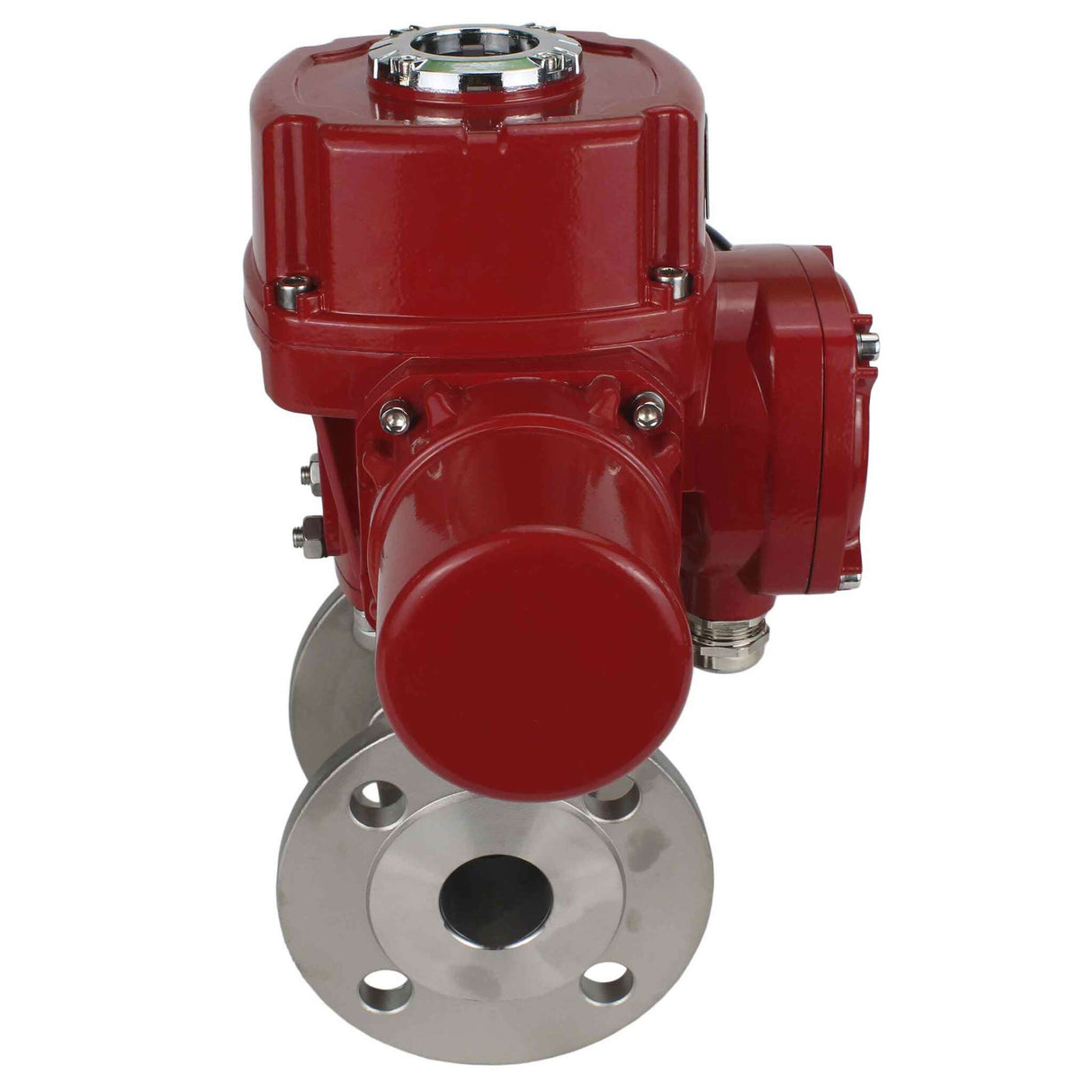 Edelstahl-Kugelhahn Elephant BVFP.316.200 232 PSI Gehäuse aus Edelstahl AISI 316, mit Flansch, voller Durchgang, mit elektrischem Schwenkantrieb Elephant QT-W (M) EX 220V