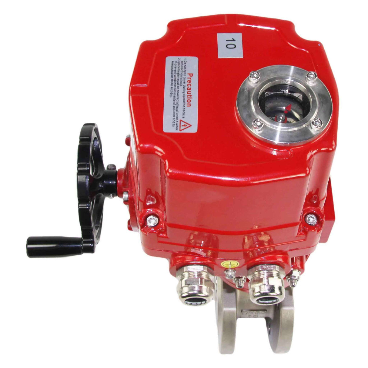 Kugelhahn aus Edelstahl Elephant kchmfp-elephant-ex-24v, Gehäusematerial - Edelstahl AISI 316, Kugelmaterial - Edelstahl AISI 316, Dichtung - PTFE, elektrisch betätigter Antrieb