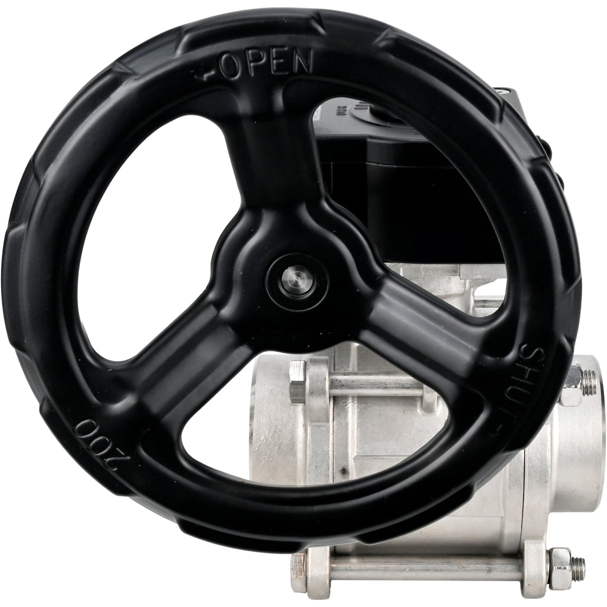 Kugelhahn aus Edelstahl Elephant kshpp-316200-iso_ham, Gehäusematerial - Edelstahl AISI 316, Kugelmaterial - Edelstahl AISI 316, Dichtung - PTFE, handbetätigt