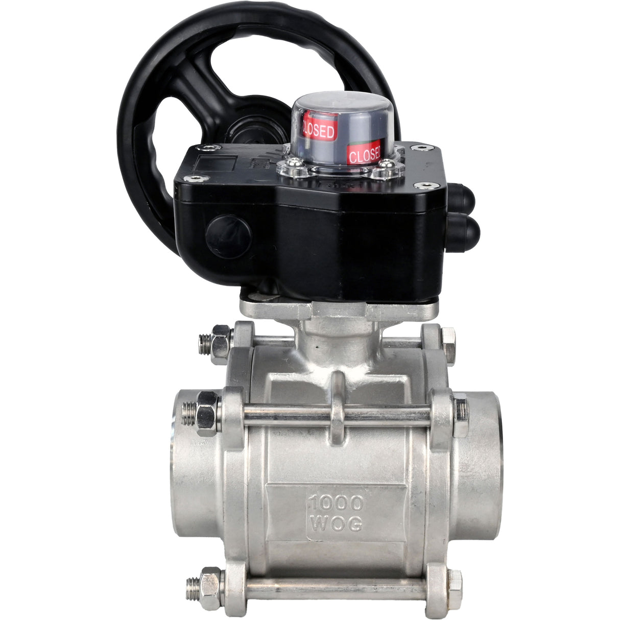 Kugelhahn aus Edelstahl Elephant kshpp-316200-iso_hgb, Gehäusematerial - Edelstahl AISI 316, Kugelmaterial - Edelstahl AISI 316, Dichtung - PTFE, handbetätigt