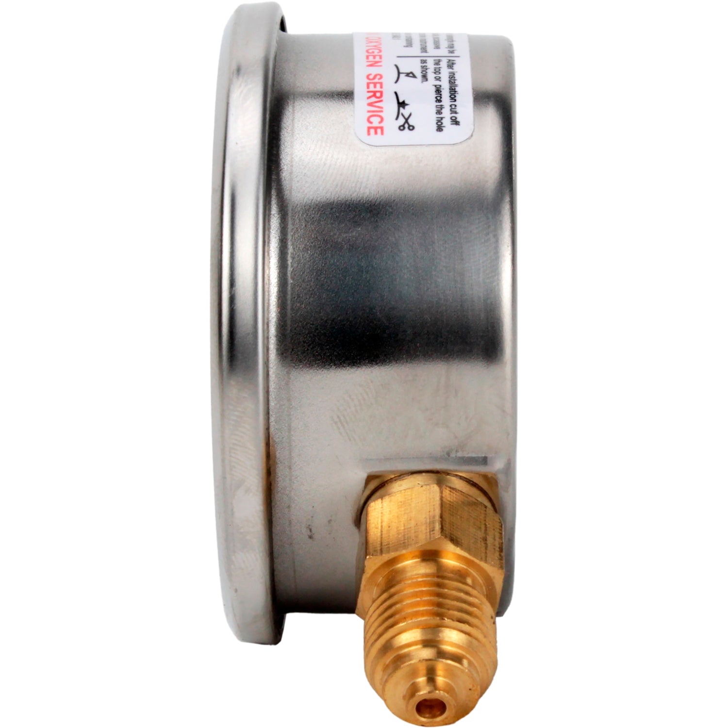 Manometer vibrationsfest Elephant MB-311-R1, radial, Edelstahl 304, Genauigkeitsklasse 1