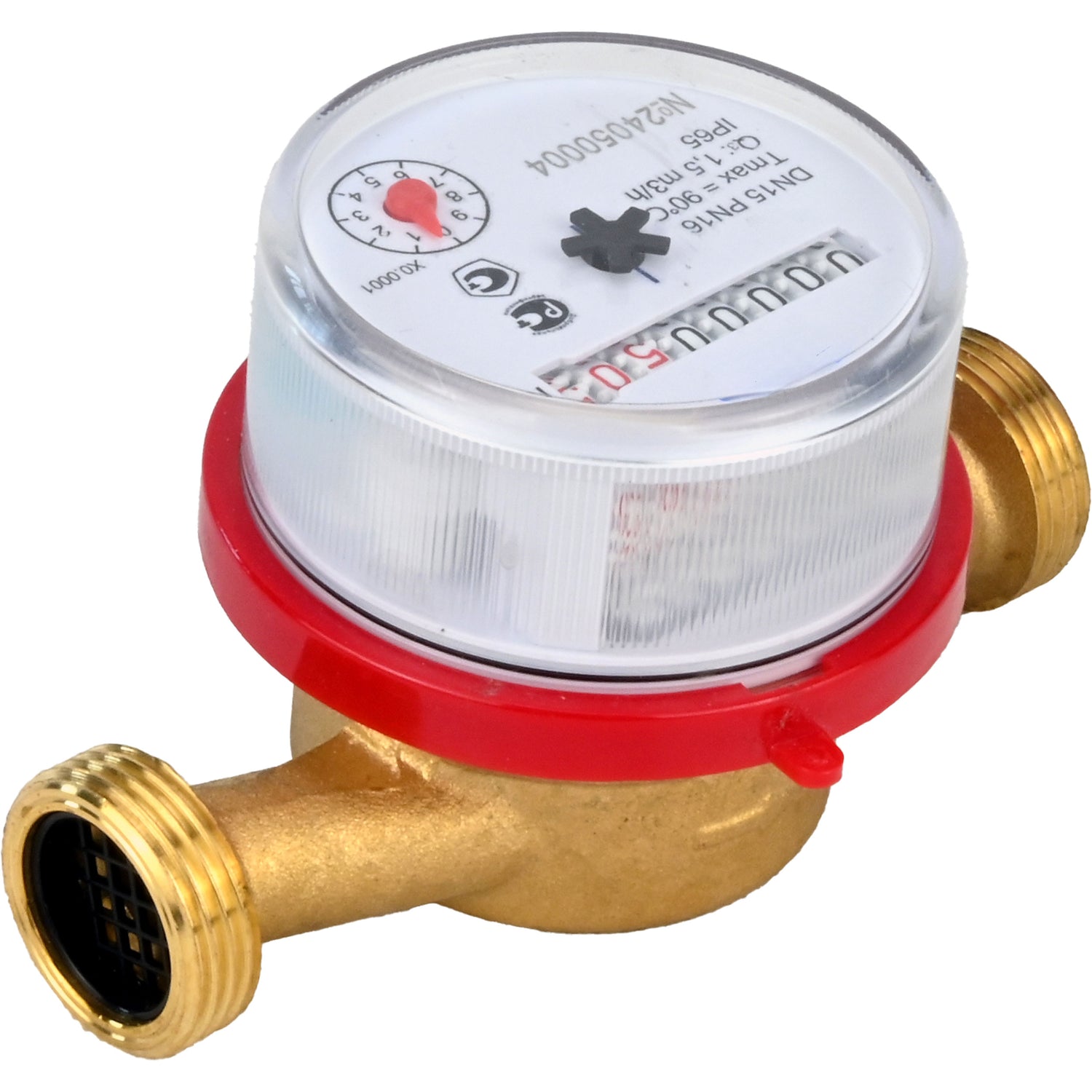 Wasserzähler Elephant MKU1 universal, Flügelrad, nicht flüchtig, Messing, mit Gewinde