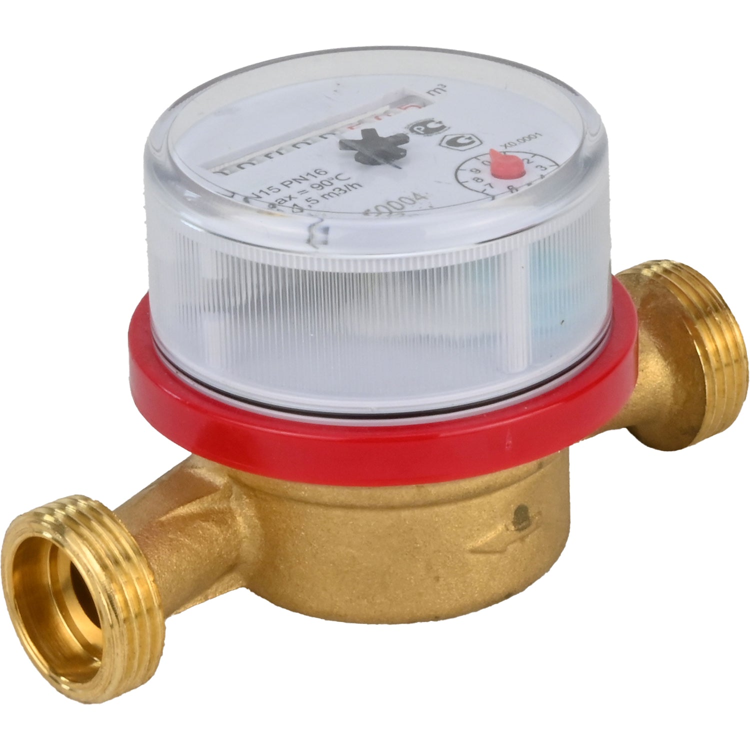 Wasserzähler Elephant MKU1 universal, Flügelrad, nicht flüchtig, Messing, mit Gewinde