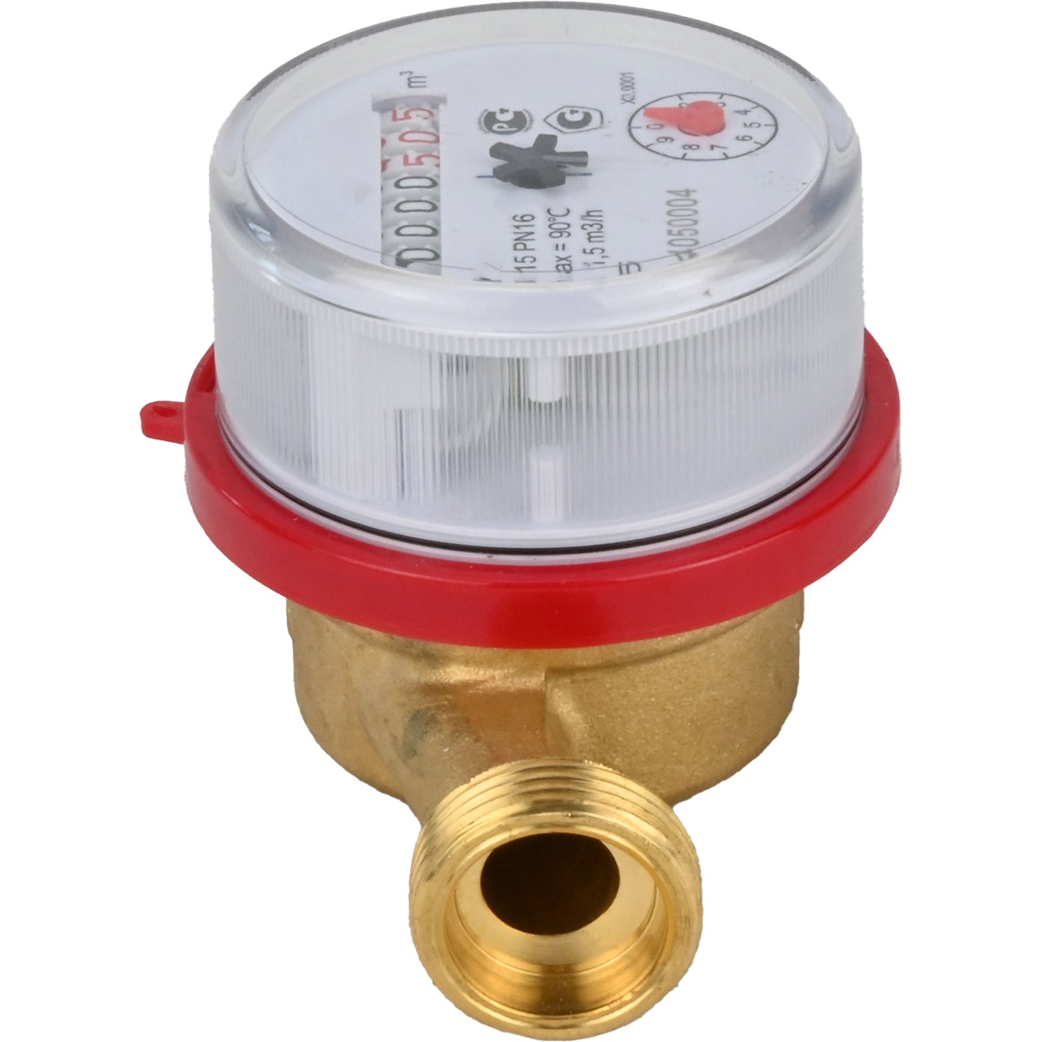 Wasserzähler Elephant MKU1 universal, Flügelrad, nicht flüchtig, Messing, mit Gewinde