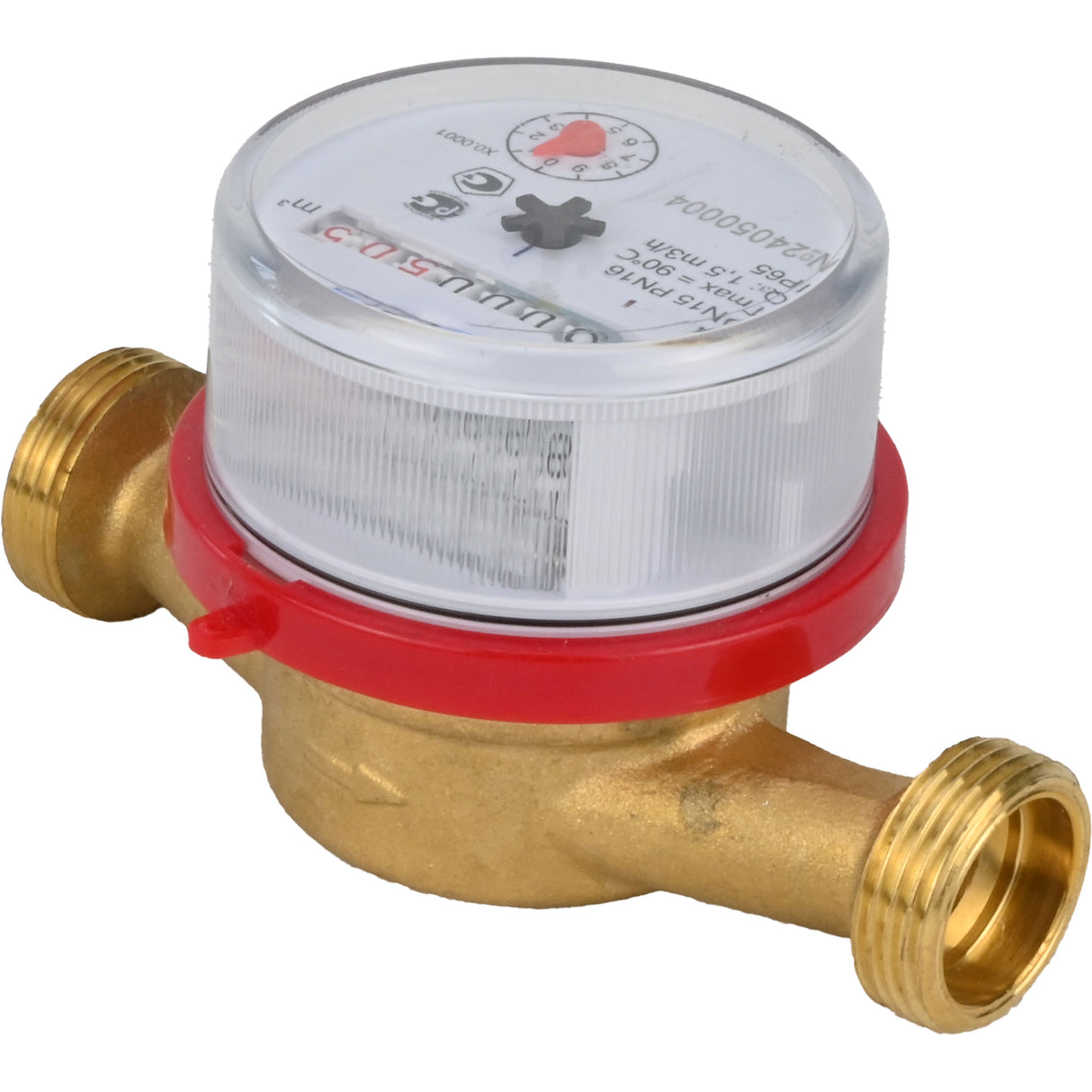 Wasserzähler Elephant MKU1 universal, Flügelrad, nicht flüchtig, Messing, mit Gewinde