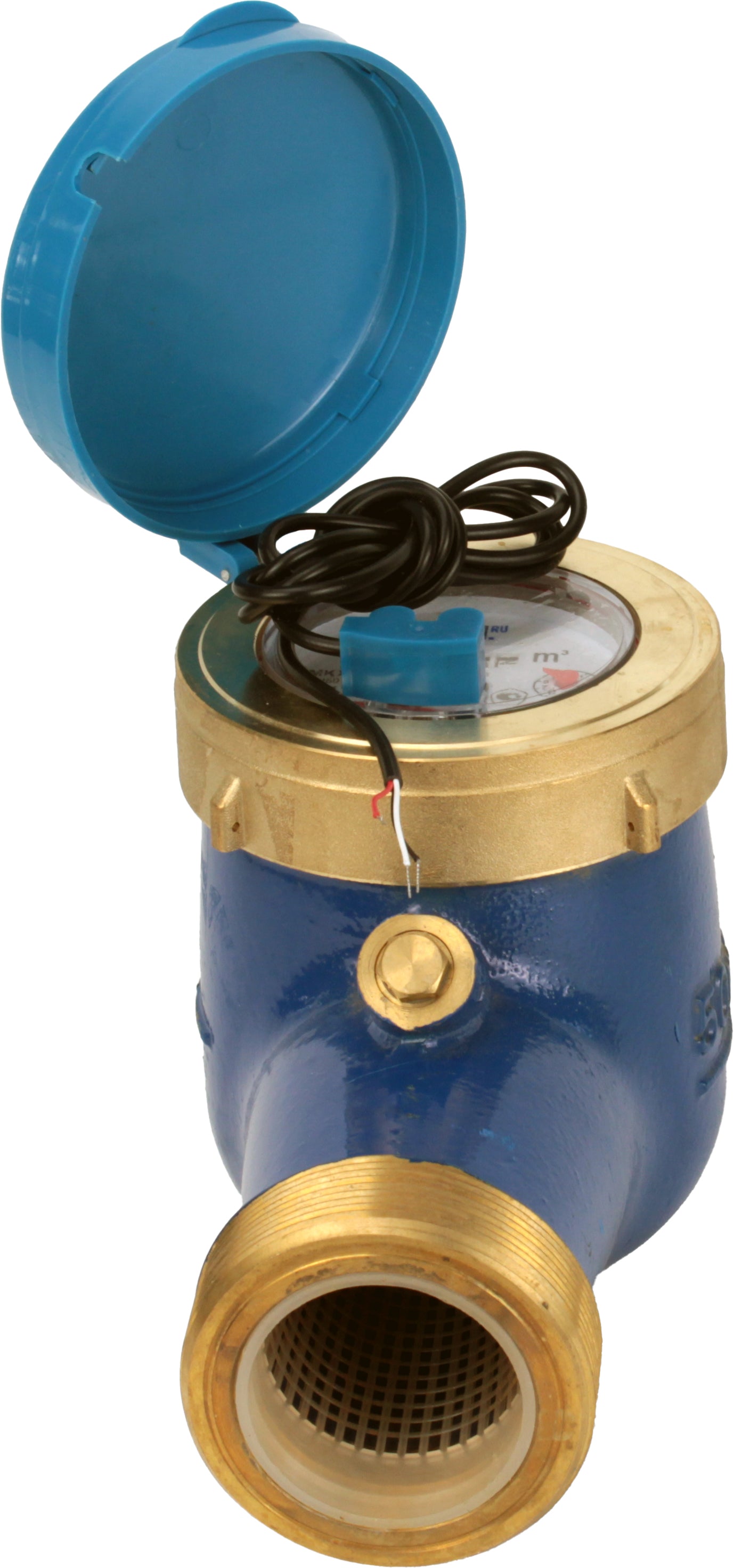 Wasserzähler Elephant MKU2i universal, Flügelrad, mit Impulsausgang, mehrstrahlig, Guss, mit Gewinde