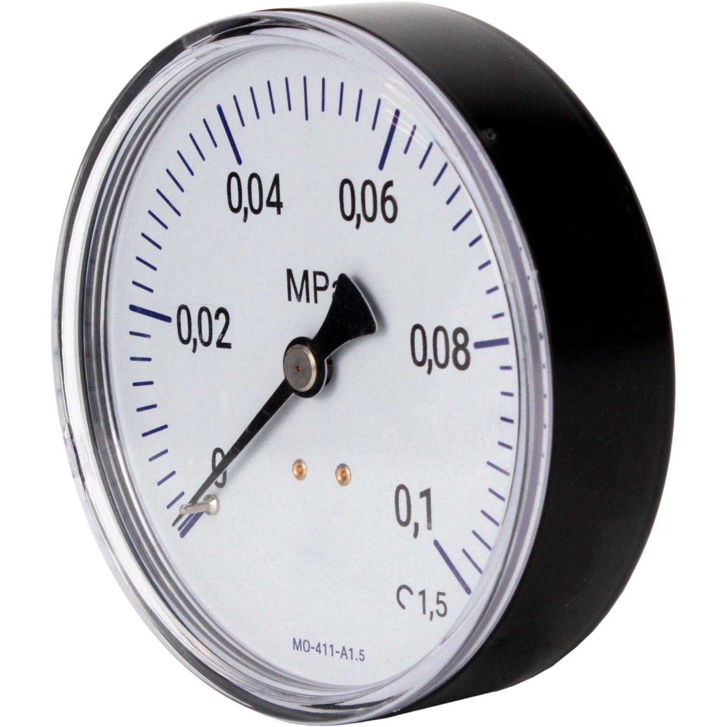 Manometer technisch Elefant MO-411-A1.5, axial, Kunststoff, Genauigkeitsklasse 1.5