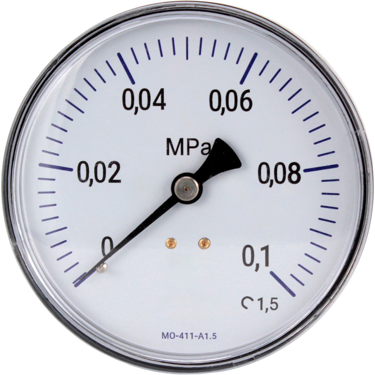 Manometer technisch Elefant MO-411-A1.5, axial, Kunststoff, Genauigkeitsklasse 1.5