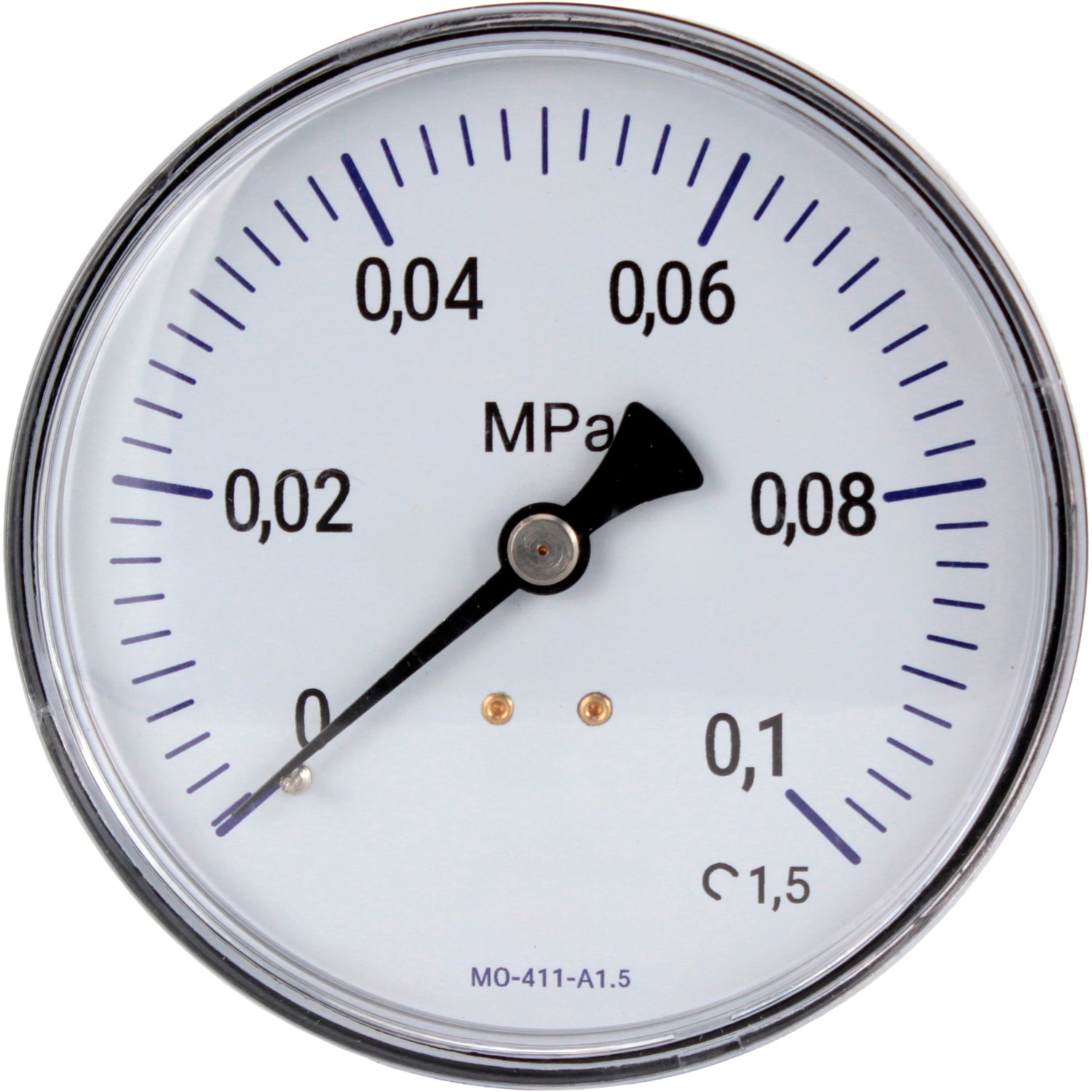 Manometer technisch Elefant MO-411-A1.5, axial, Kunststoff, Genauigkeitsklasse 1.5