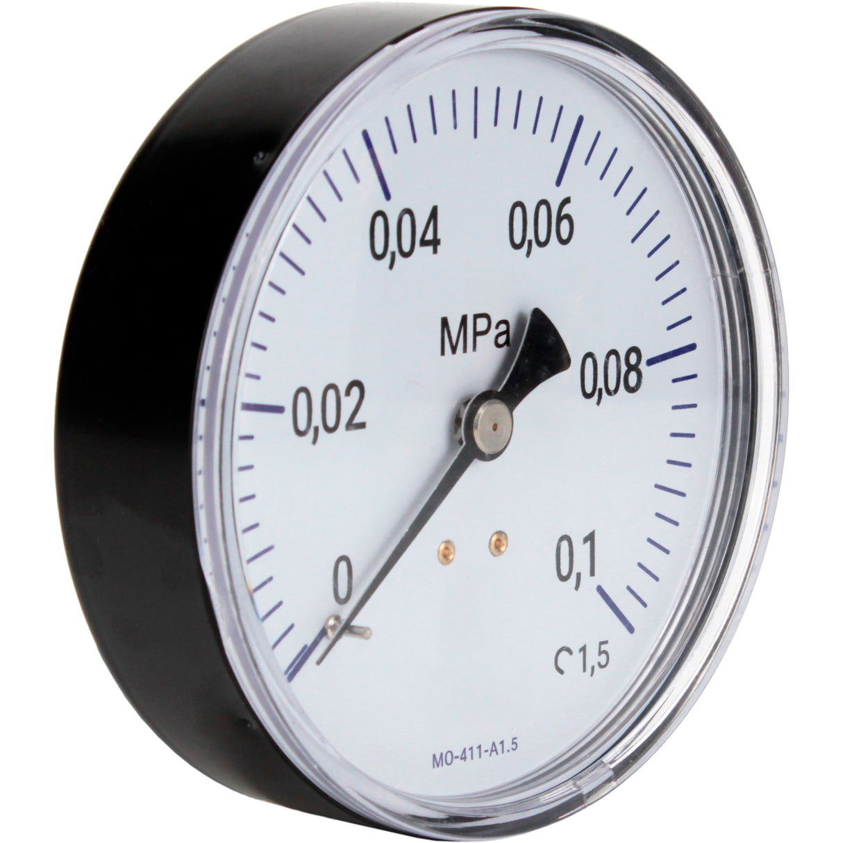 Manometer technisch Elefant MO-411-A1.5, axial, Kunststoff, Genauigkeitsklasse 1.5