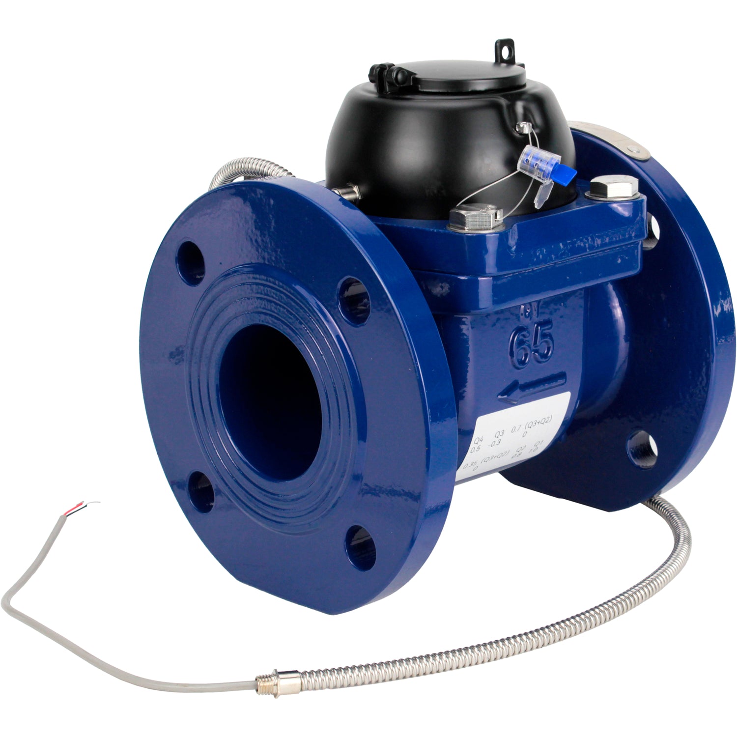 Kaltwasserzähler Elephant MTX1i Turbine, mit Impulsausgang, Guss, geflanscht