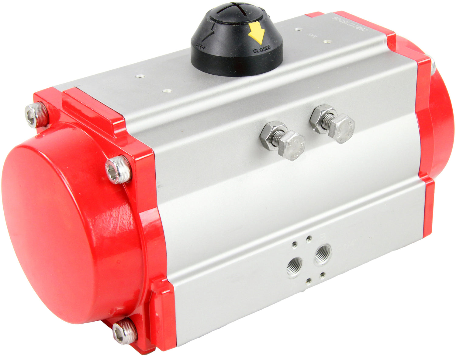 Doppelt wirkender pneumatischer aktuator Elephant-DA052-350, ISO-Flansch F03-F16, quadratisch 11x11-46x46