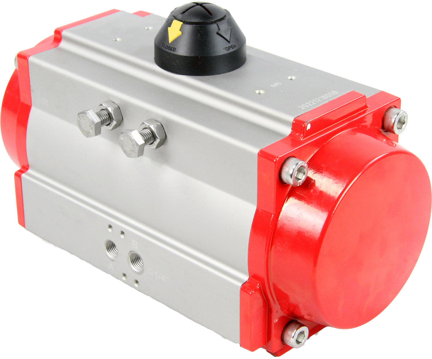 Pneumatischer Antrieb mit Rückstellfedern Elephant-SA052-350, ISO-Flansch F03-F16, quadratisch 11х11-46х46