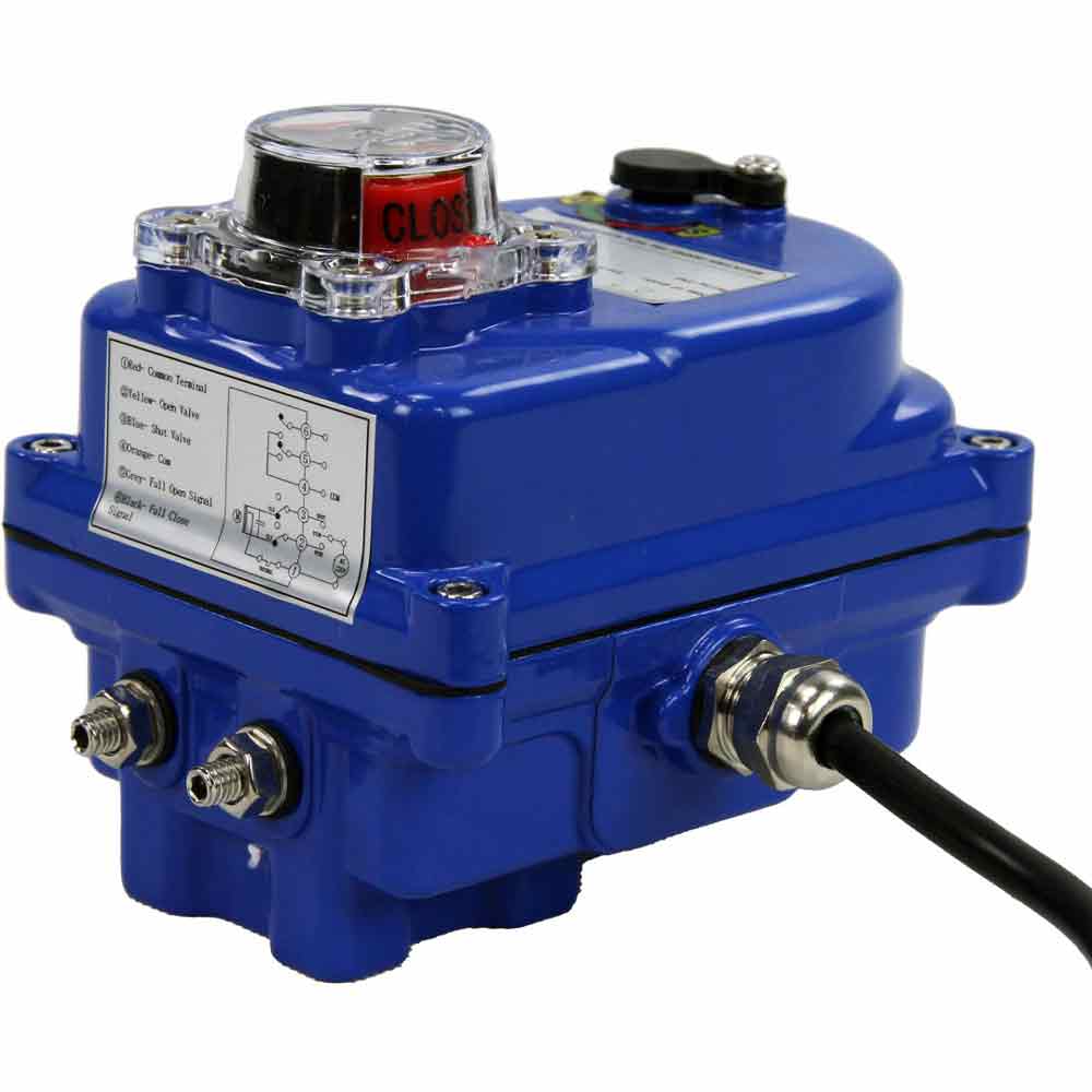 Elektrischer Vierteldrehantrieb Elephant 003 blau 110V/220V/24V/12V