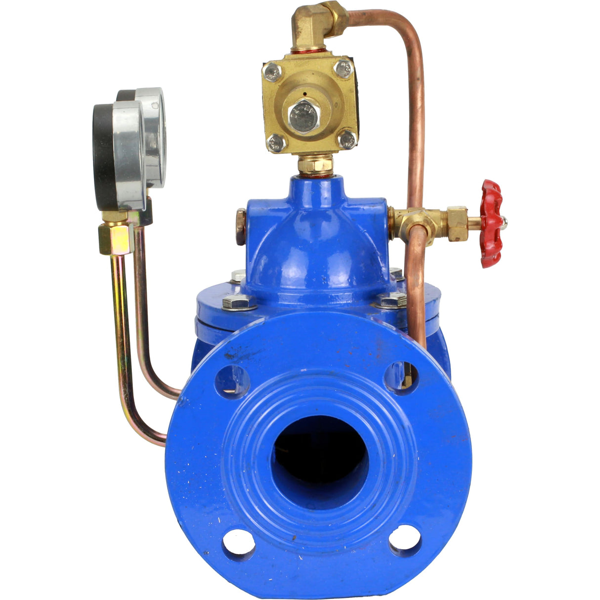 Nachselbstregler mit Vorsteuerung Elephant PVA1-1313RR-F, Membranregler, Gehäuse - Grauguss GGG40, Scheibe - Grauguss GGG40, Dichtung - verstärkter Naturkautschuk, Flanschanschluss
