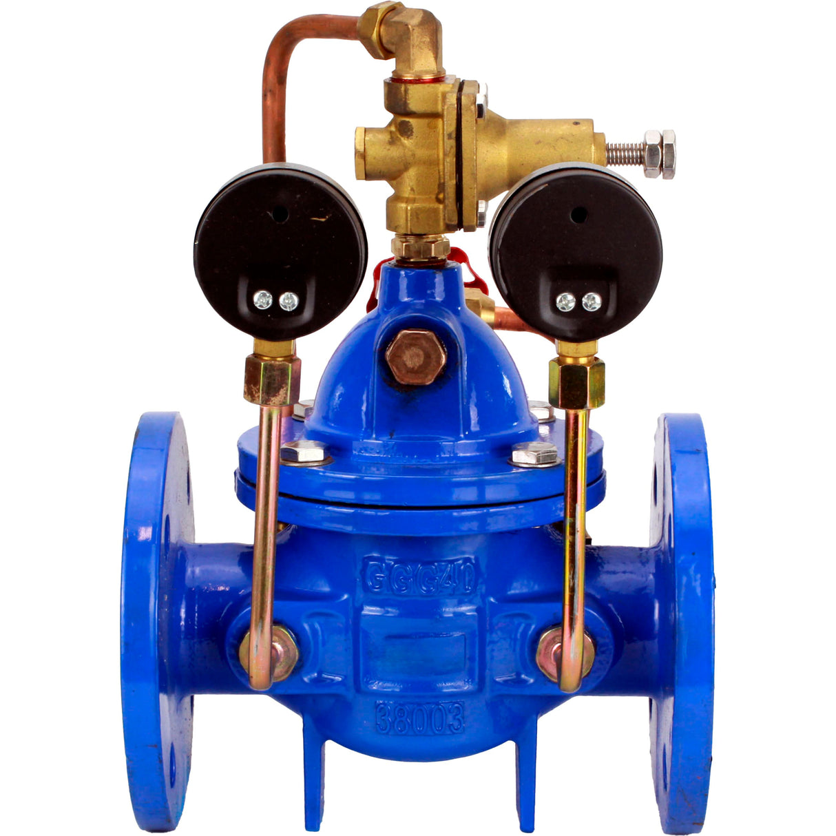 Nachselbstregler mit Vorsteuerung Elephant PVA1-1313RR-F, Membranregler, Gehäuse - Grauguss GGG40, Scheibe - Grauguss GGG40, Dichtung - verstärkter Naturkautschuk, Flanschanschluss