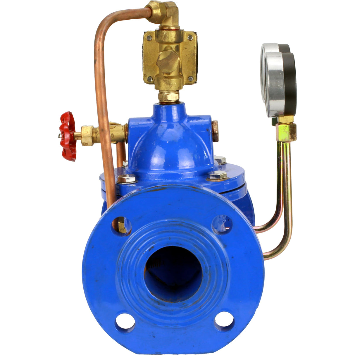 Nachselbstregler mit Vorsteuerung Elephant PVA1-1313RR-F, Membranregler, Gehäuse - Grauguss GGG40, Scheibe - Grauguss GGG40, Dichtung - verstärkter Naturkautschuk, Flanschanschluss