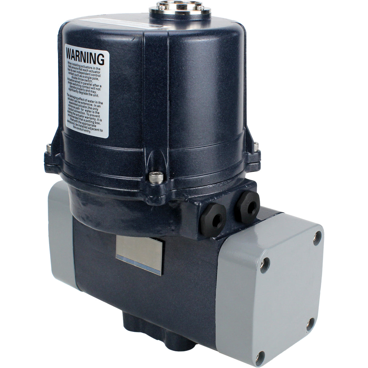 Elektrische Vierteldrehungsantriebe Elephant QTSA-N-EM-O0-220VAC mit Federrückstellung, quadratisch 14x14-27x27, Drehmoment 30-300Nm