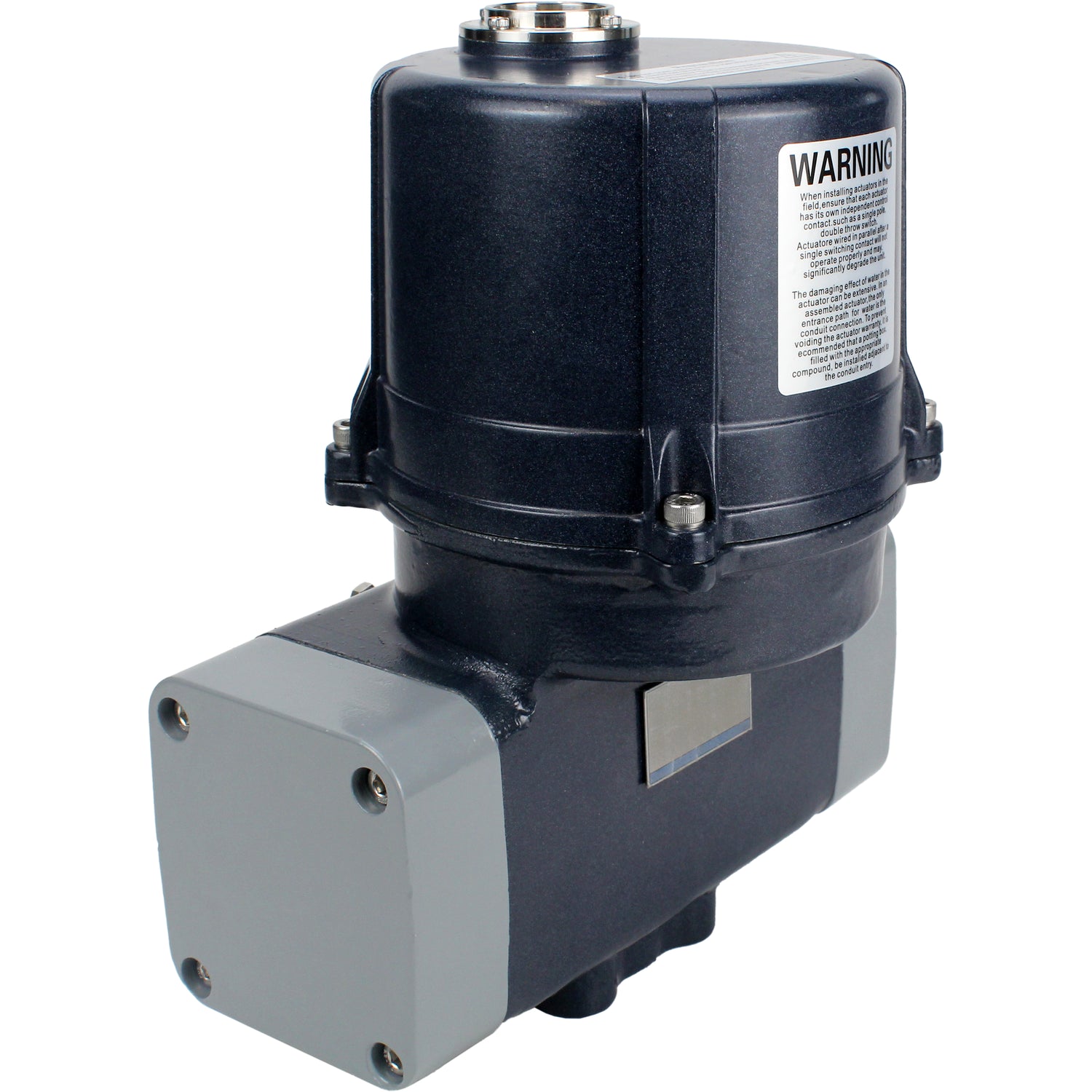 Elektrische Vierteldrehungsantriebe Elephant QTSA-N-EM-O0-220VAC mit Federrückstellung, quadratisch 14x14-27x27, Drehmoment 30-300Nm