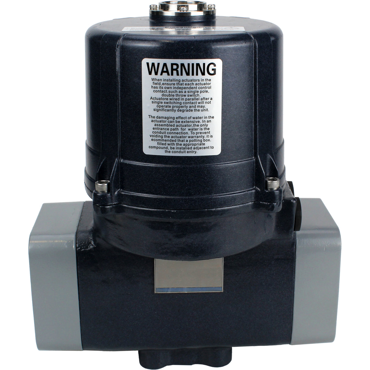 Elektrische Vierteldrehungsantriebe Elephant QTSA-N-EM-O0-220VAC mit Federrückstellung, quadratisch 14x14-27x27, Drehmoment 30-300Nm