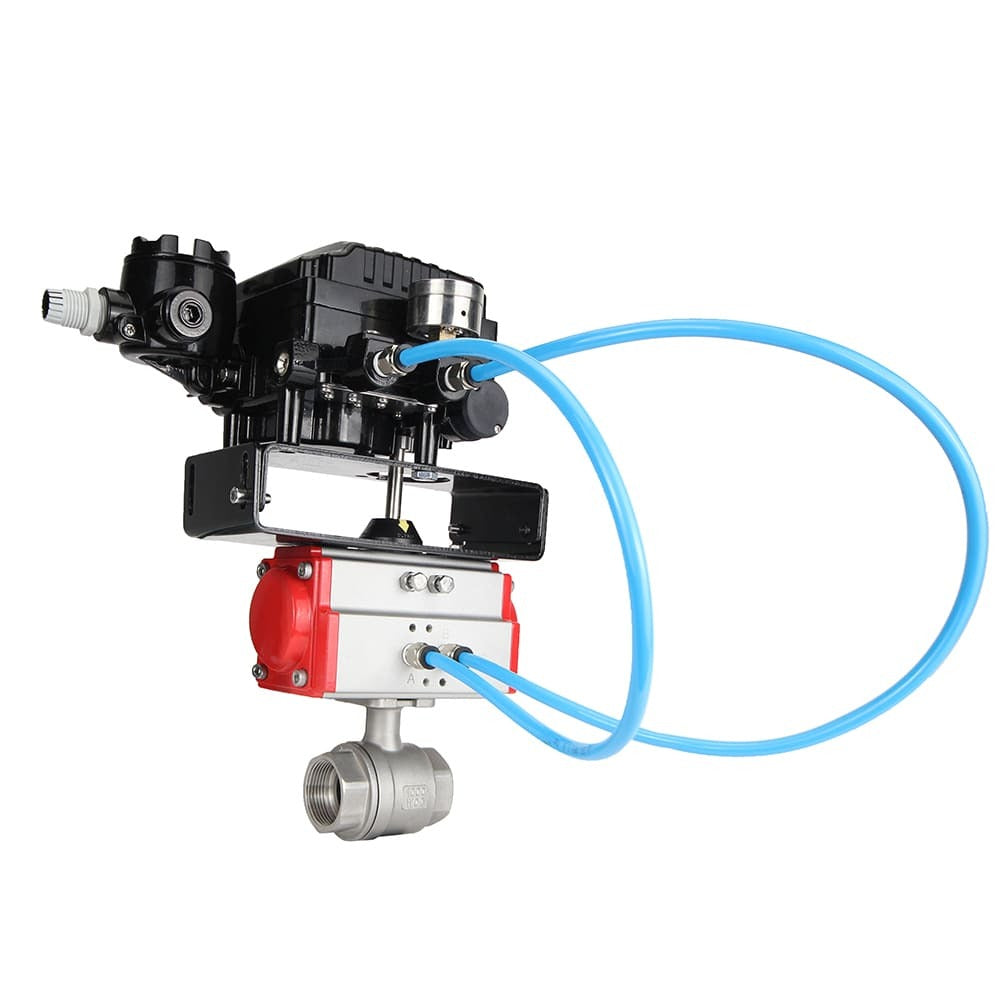 Kugelhahn aus Edelstahl Elephant kshmp316-elephant-da-yt1000rsi, Gehäusematerial - Edelstahl AISI 316, Kugelmaterial - Edelstahl AISI 316, Dichtung - PTFE, pneumatisch betätigt