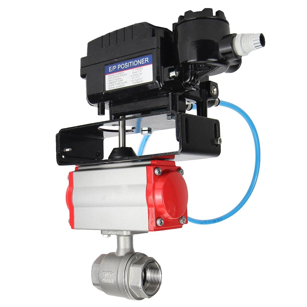 Kugelhahn aus Edelstahl Elephant kshmp316-elephant-da-yt1000rsi, Gehäusematerial - Edelstahl AISI 316, Kugelmaterial - Edelstahl AISI 316, Dichtung - PTFE, pneumatisch betätigt